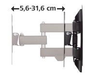 Hama Uchwyt LCD/LED VESA 200x200 fullmotion 2 ramiona 48" - 1516966 - zdjęcie 7